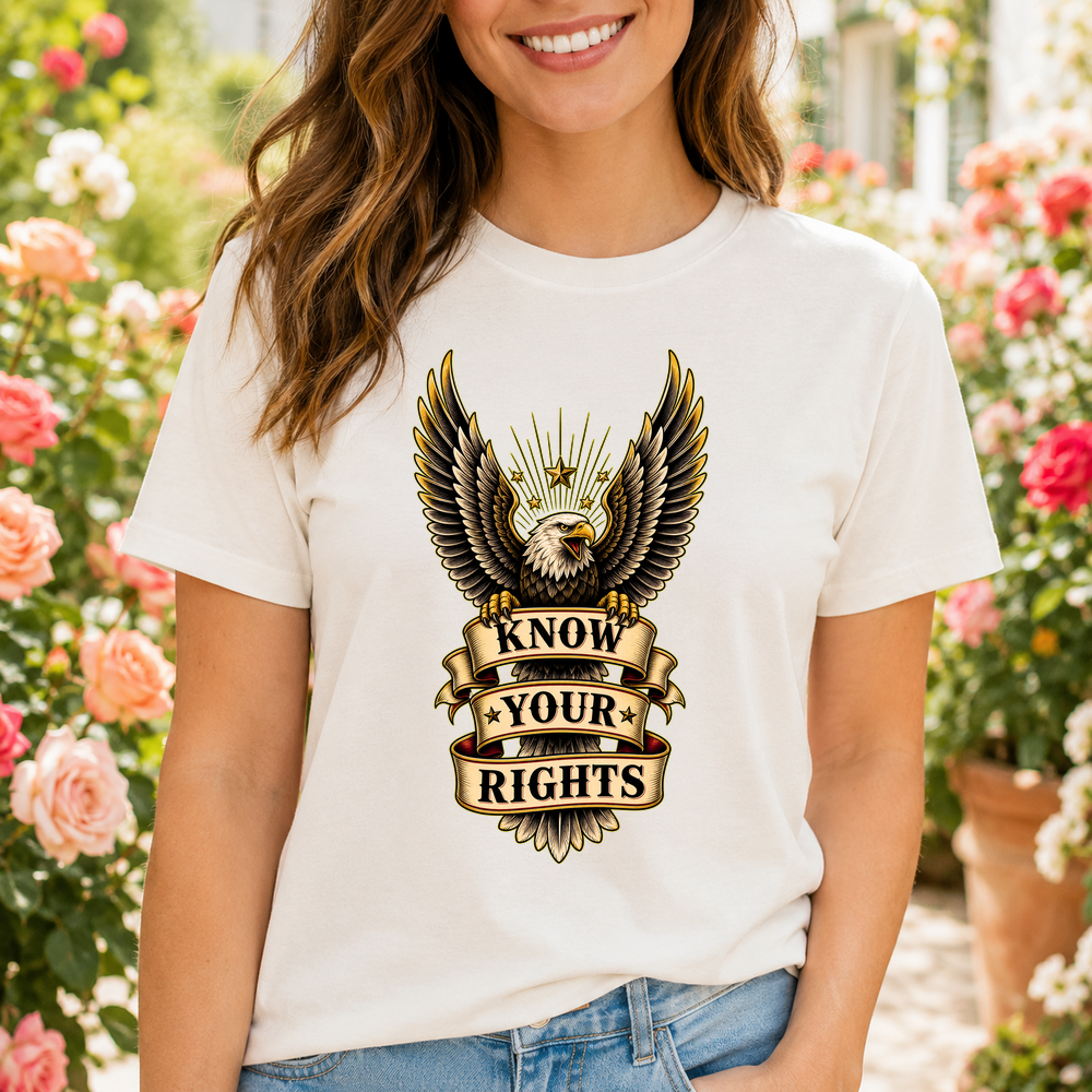 Know Your Rights Eagle Banner Tshirt