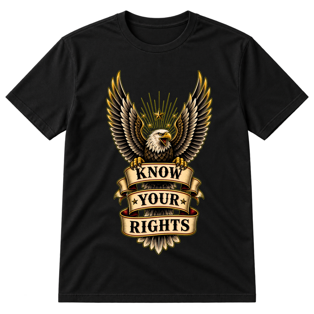 Know Your Rights Eagle Banner Tshirt