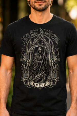 Life Art Collective Grim Reaper Gothic Tshirt