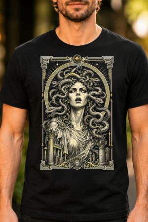Medusa Serpent Mythology Illustration Tshirt