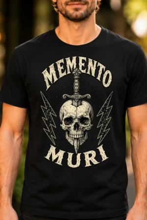 Memento Muri Skull Dagger Lightning Tshirt