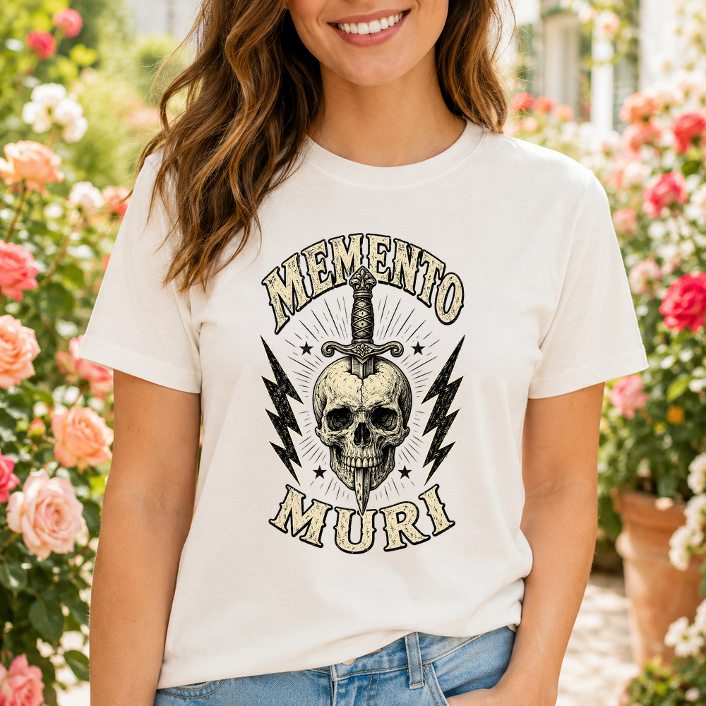 Memento Muri Skull Dagger Lightning Tshirt