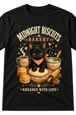 Midnight Biscuits Bakery Cat Tshirt