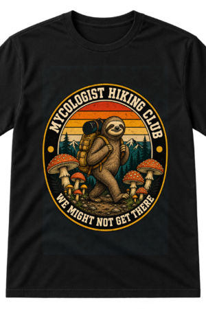 Mycologist Hiking Club Sloth Tshirt
