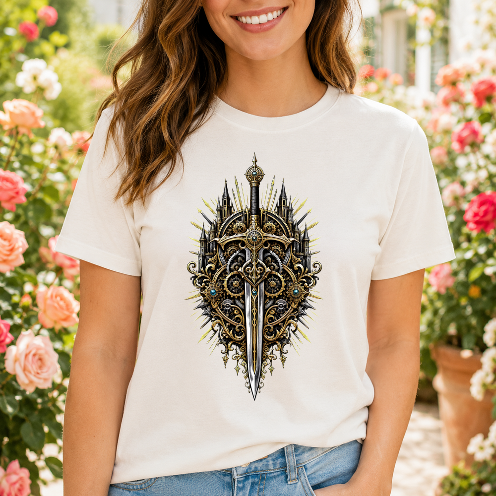 Ornate Radial Sword Emblem Tshirt