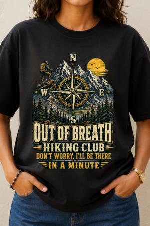 Out Of Breath Hiking Club Tshirt