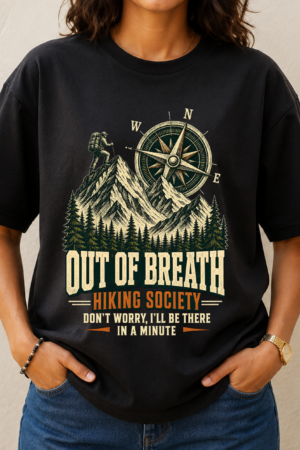 Out Of Breath Hiking Society Tshirt