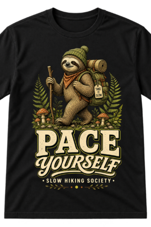 Pace Yourself Hiking Sloth Tshirt