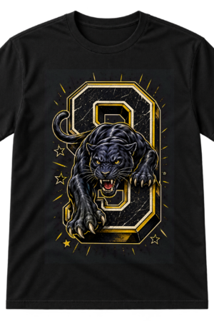 Panther Number Athletic Graphic Tshirt