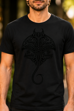 Polynesian Stingray Motivational Quote Tshirt