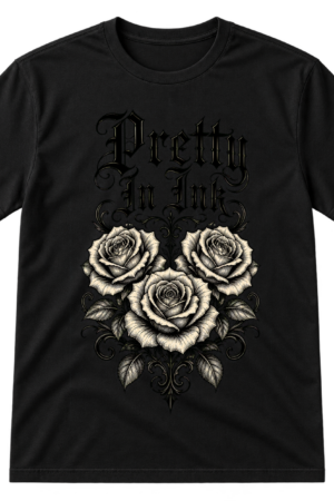 Pretty In Ink Gothic Rose Tattoo Tshirt