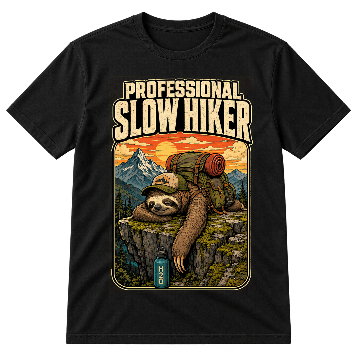 Professional Slow Hiker Sloth Tshirt