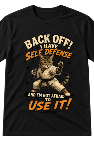 Self Defense Cat Meme Tshirt