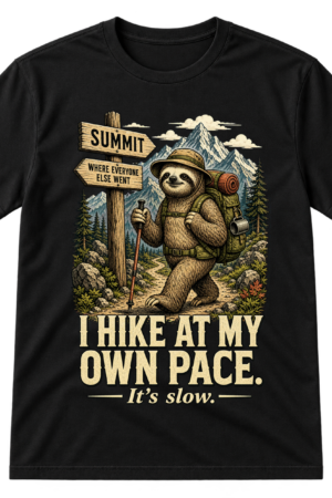 Sloth Hikes Own Pace Tshirt