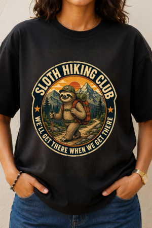 Sloth Hiking Club 2 Tshirt