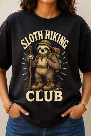 Sloth Hiking Club 3 Tshirt