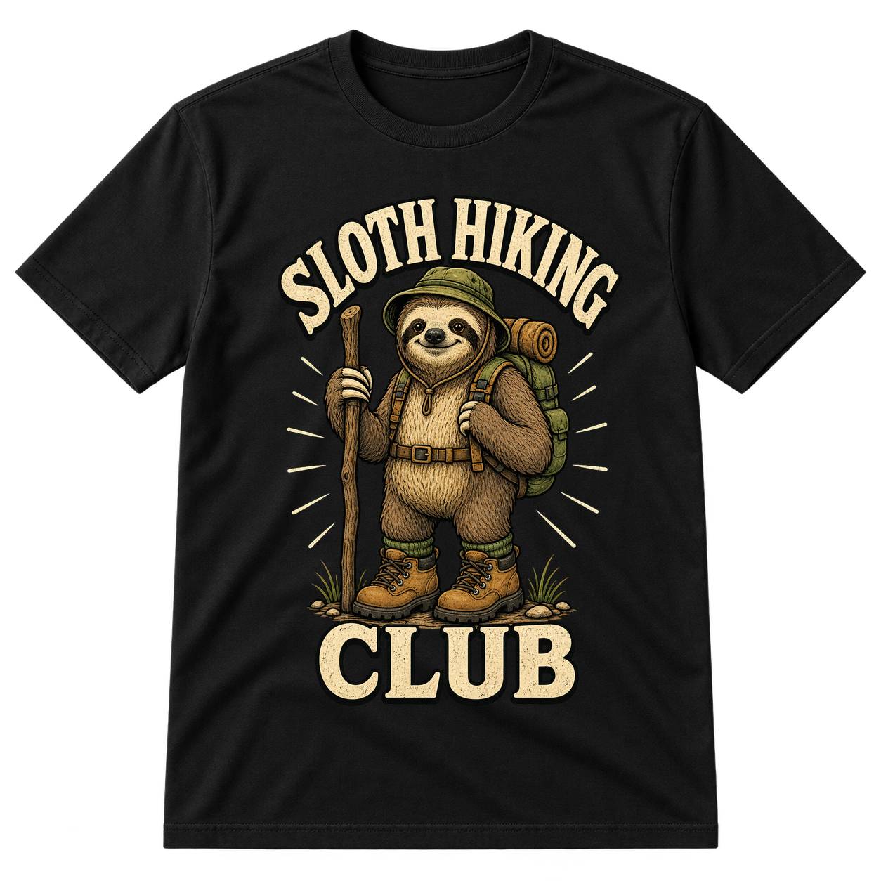 Sloth Hiking Club 3 Tshirt