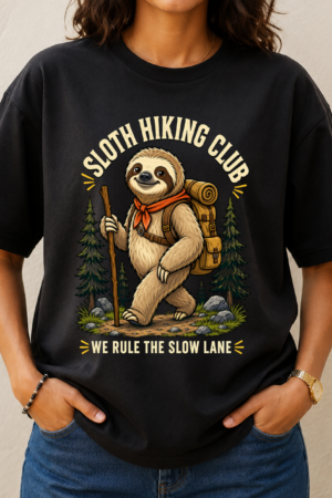 Sloth Hiking Club Tshirt