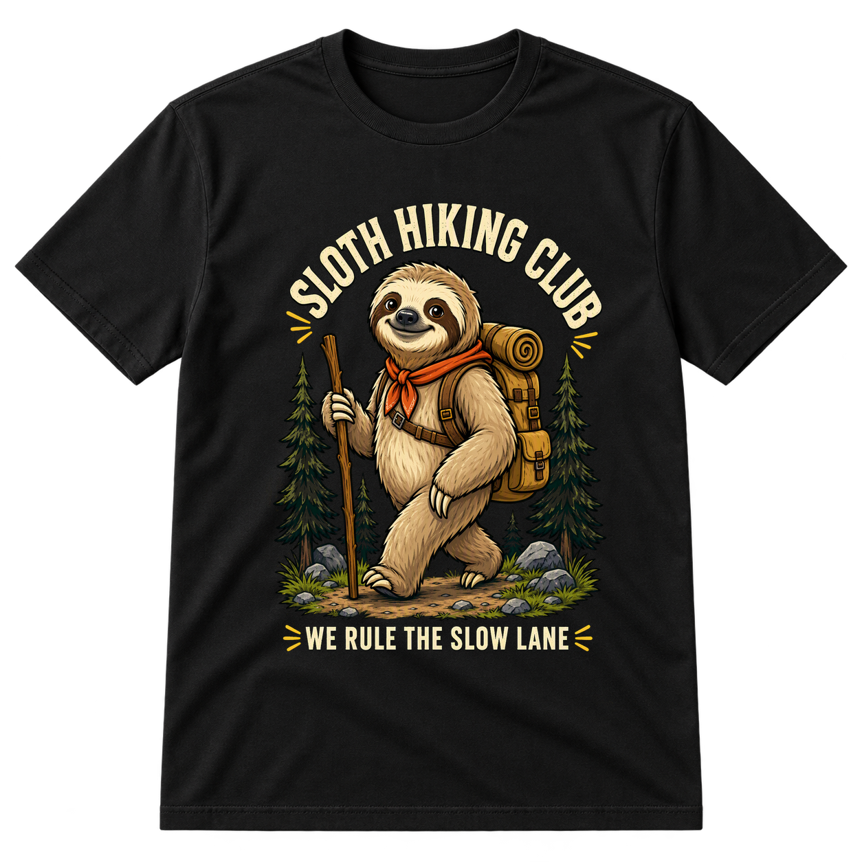 Sloth Hiking Club Tshirt