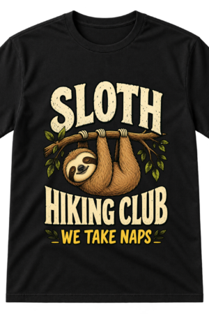 Sloth Hiking Club Naps Tshirt