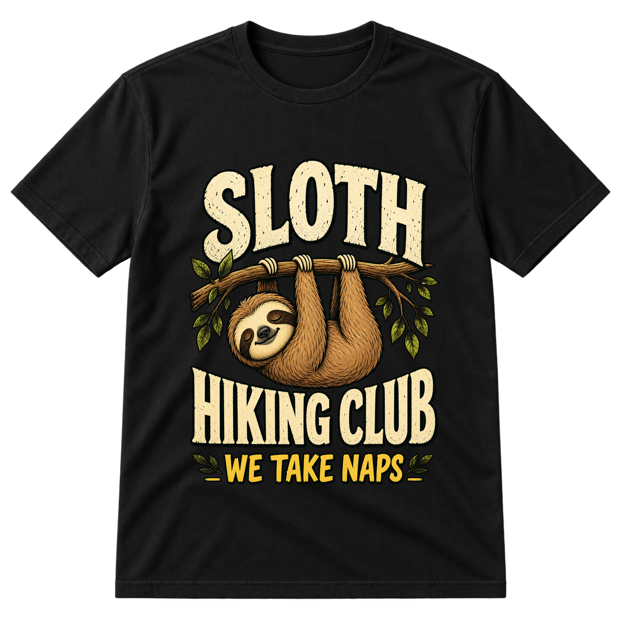 Sloth Hiking Club Naps Tshirt