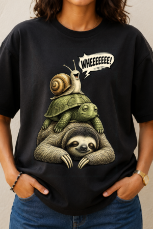 Sloth Turtle Snail Ride Tshirt