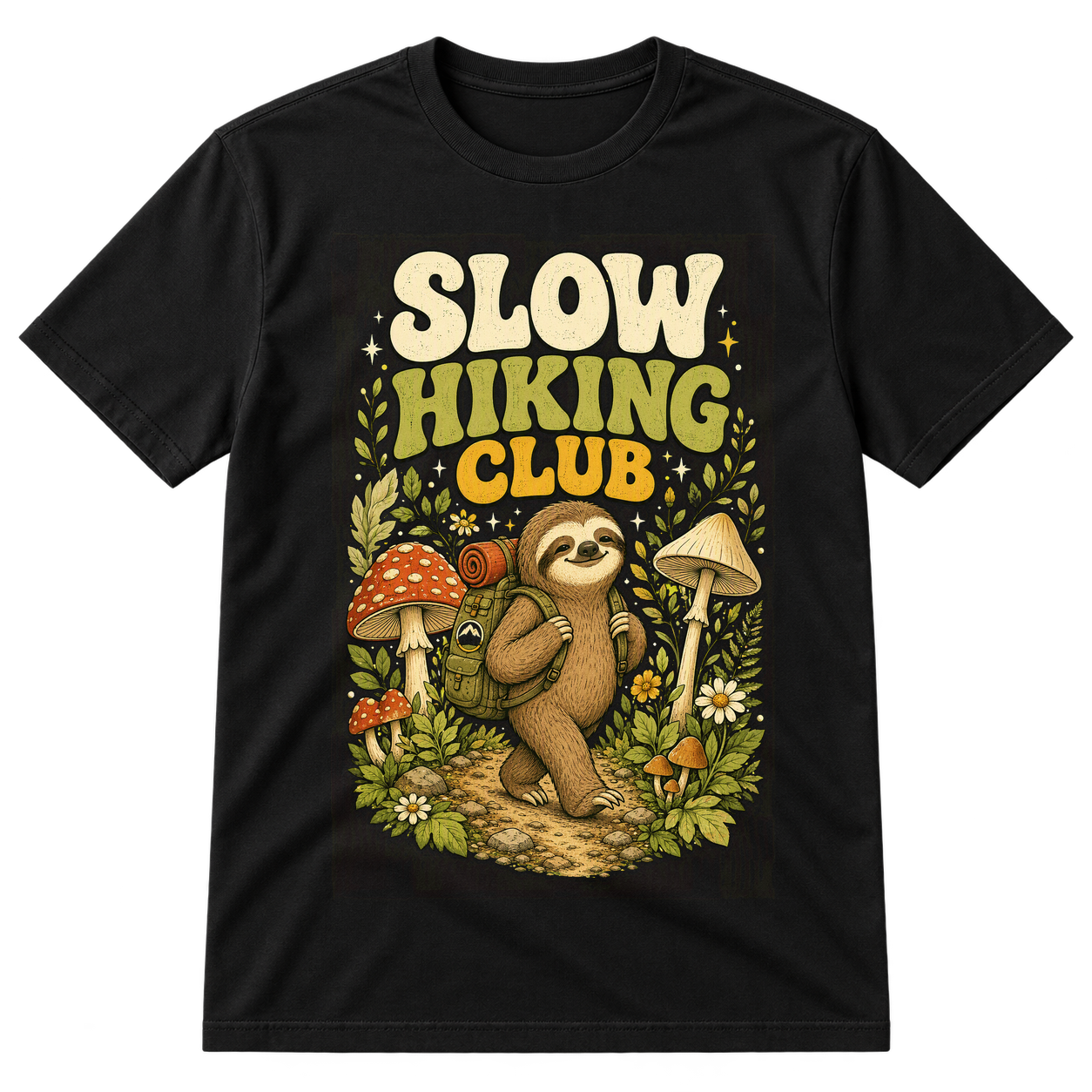 Slow Hiking Club Sloth Tshirt