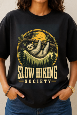 Slow Hiking Society Sloth 2 Tshirt