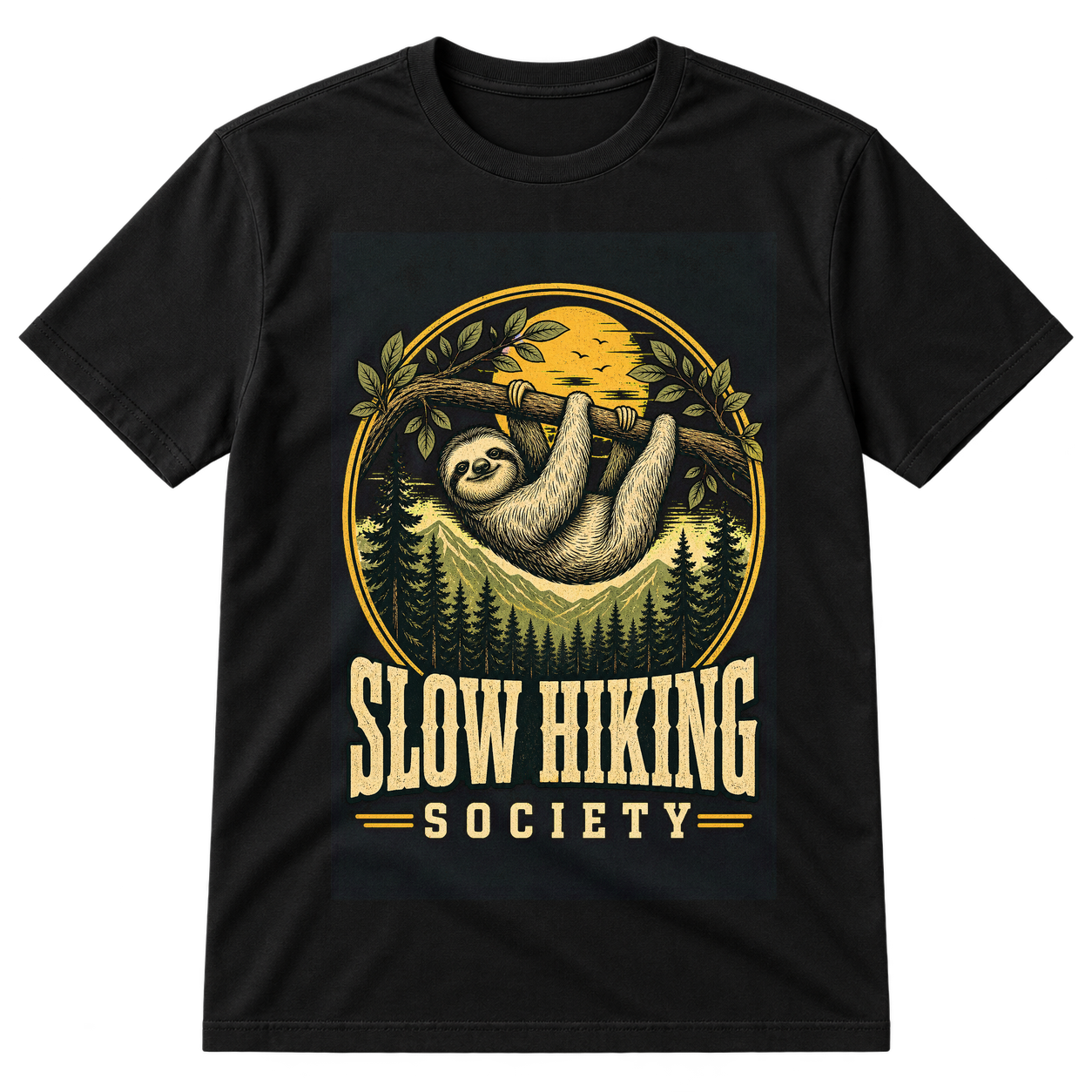 Slow Hiking Society Sloth 2 Tshirt