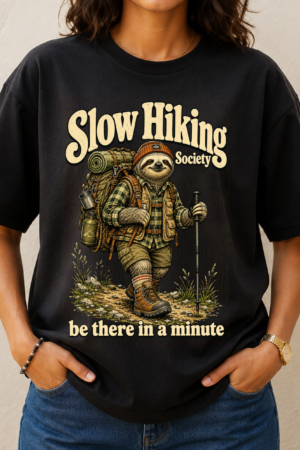 Slow Hiking Society Sloth 3 Tshirt