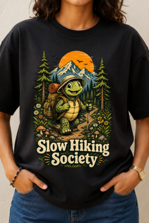 Slow Hiking Society Turtle Tshirt