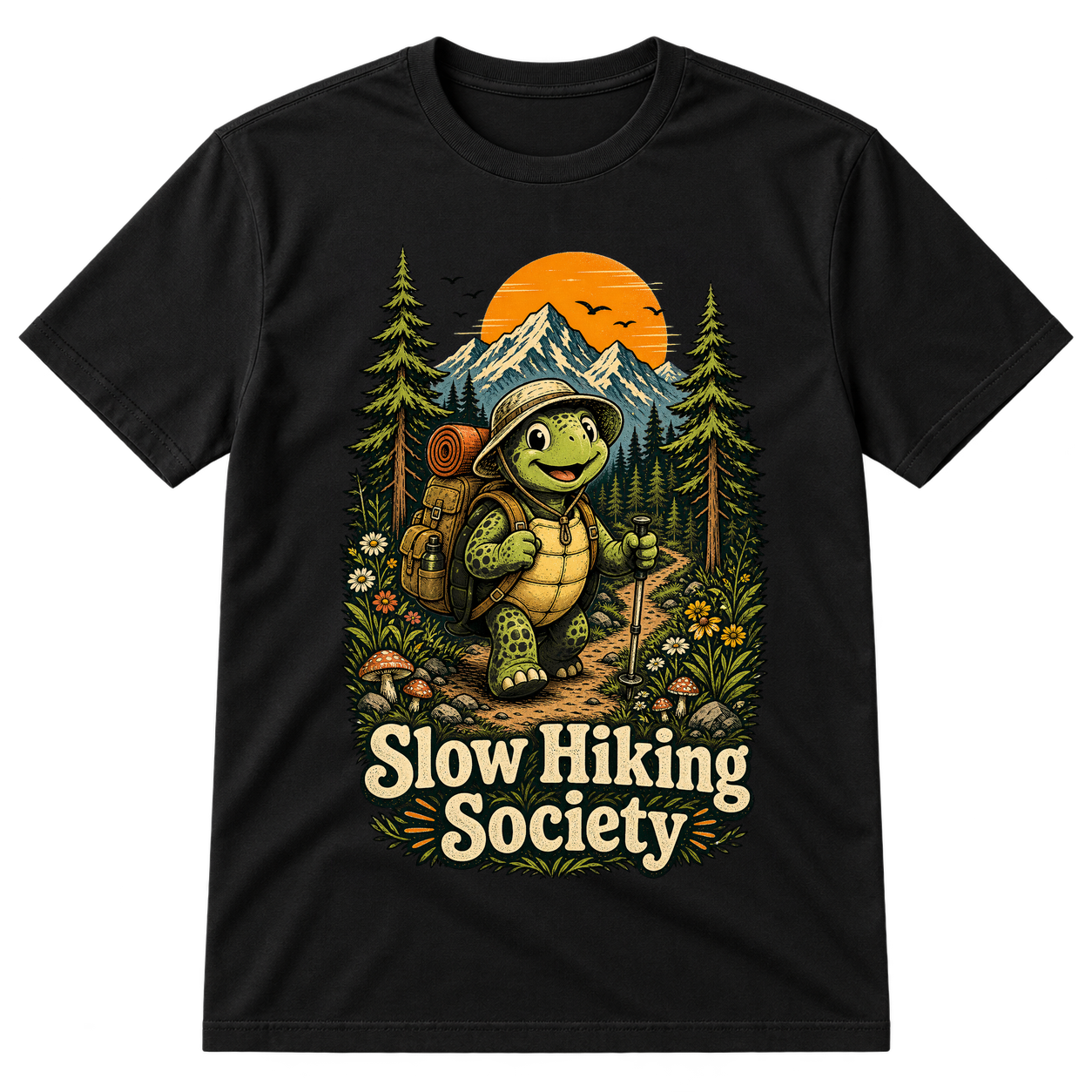 Slow Hiking Society Turtle Tshirt