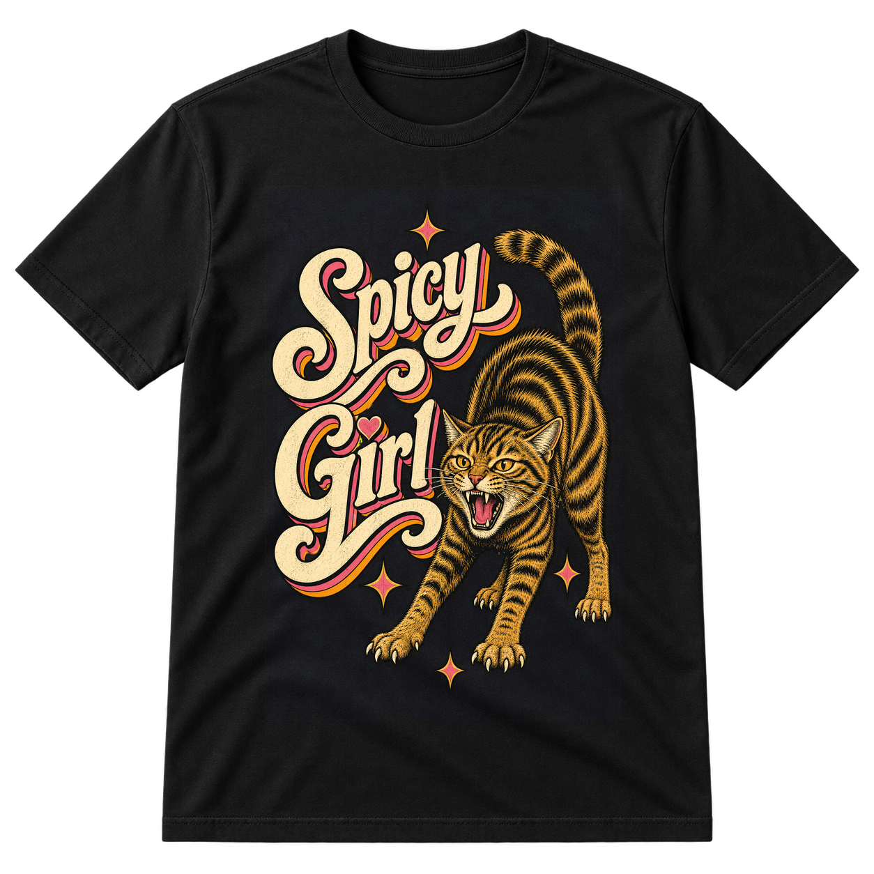 Spicy Girl Hissing Cat Tshirt