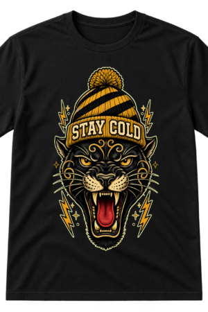 Stay Cold Beanie Panther Tattoo Tshirt