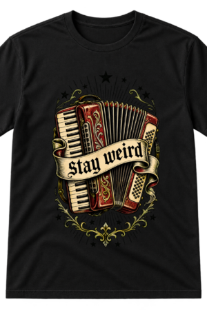 Stay Weird Accordion Banner Tshirt
