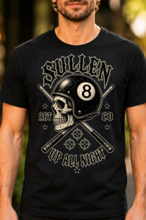 Sullen 8 Ball Skull Billiards Tshirt