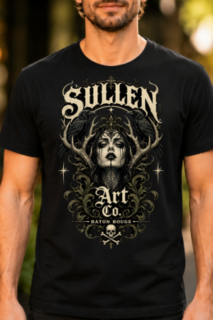 Sullen Art Co Gothic Face Design Tshirt