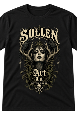 Sullen Art Co Gothic Face Design Tshirt