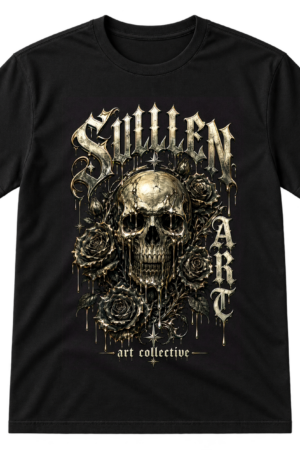 Sullen Art Collective Skull Roses Drip Tshirt