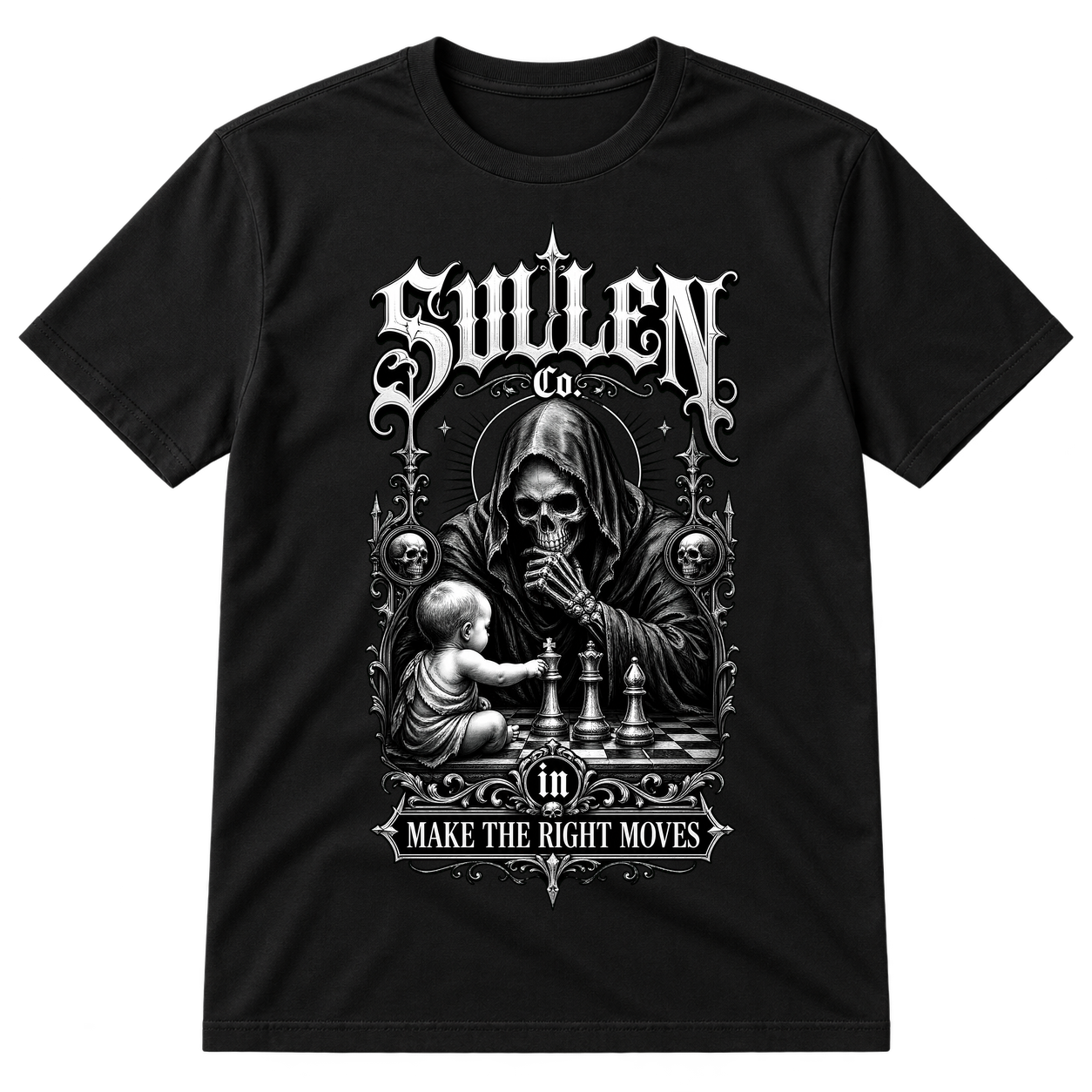 Sullen Chess Reaper Design Tshirt