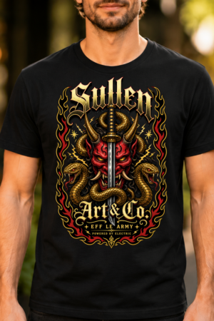 Sullen Demon Serpent Gothic Tshirt