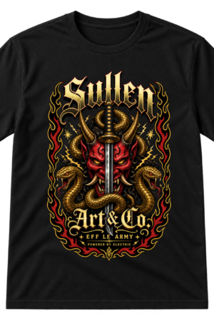 Sullen Demon Serpent Gothic Tshirt