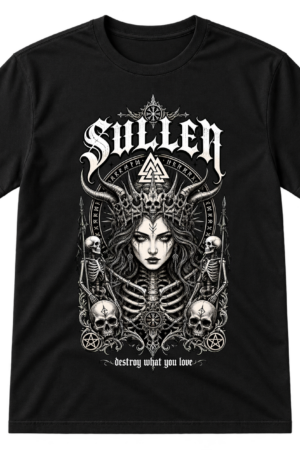 Sullen Gothic Goddess Skeleton Crown Tshirt