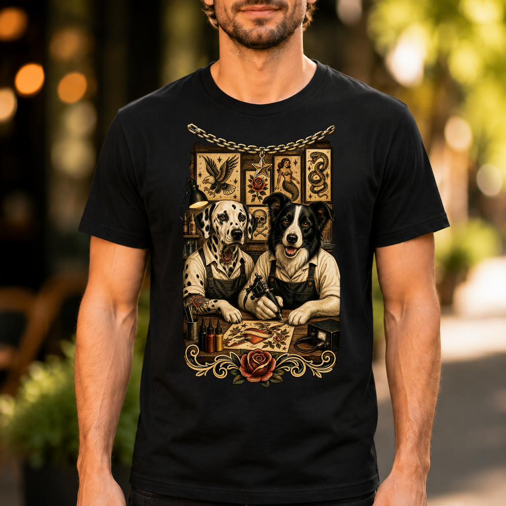 Tattoo Artist Dogs Tshirt