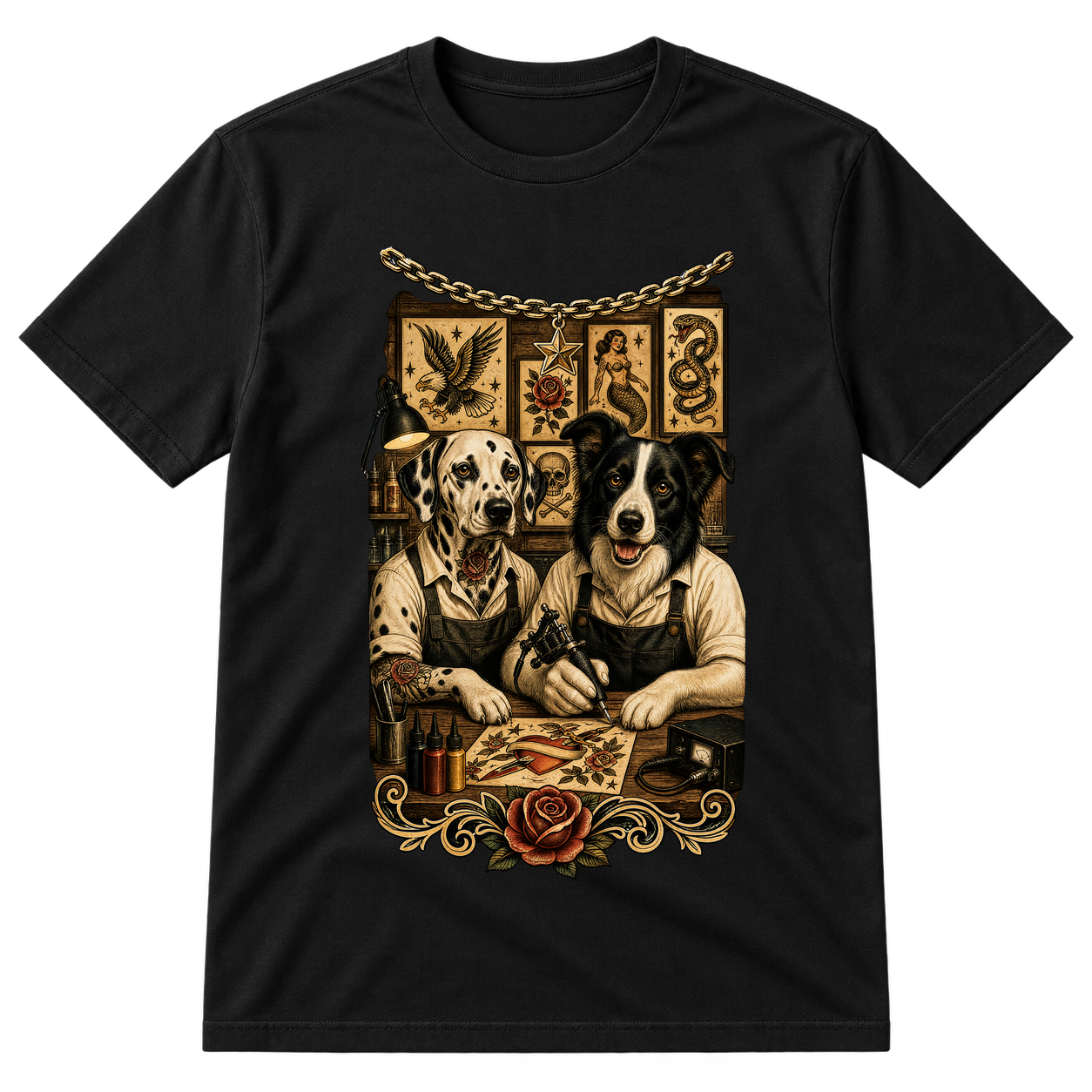 Tattoo Artist Dogs Tshirt