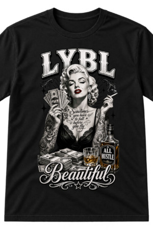 Tattooed Marilyn Money Whiskey Tshirt