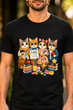 Teacher Cats Classroom Tshirt