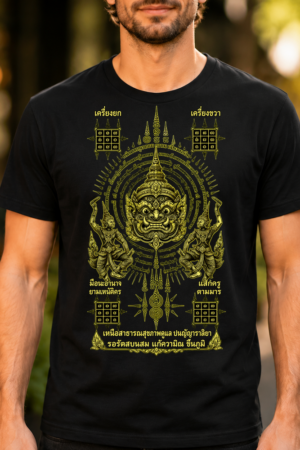 Thai Yantra Protective Amulet Design Tshirt