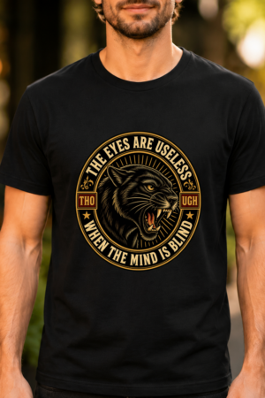 The Eyes Are Useless Panther Badge Tshirt