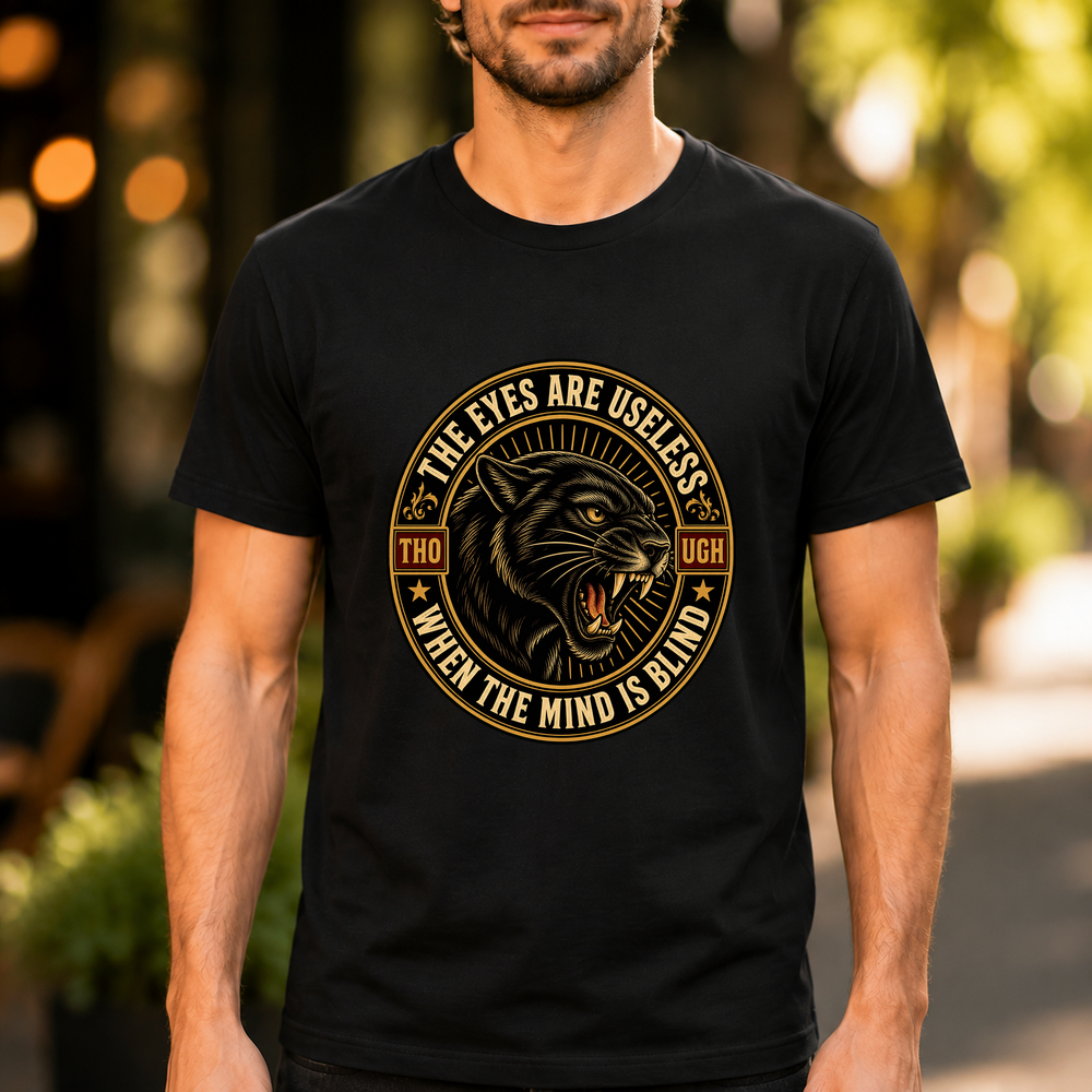 The Eyes Are Useless Panther Badge Tshirt